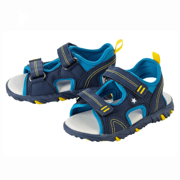 Adventure-Ready Kids’ Sandals – Blue & Yellow - Image 3