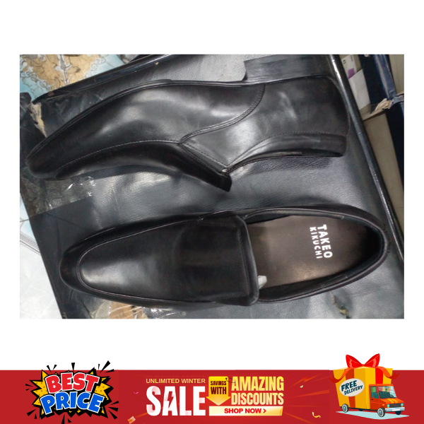 Takeo Kikuchi Mens Slip-on Loafers - Black - Image 2