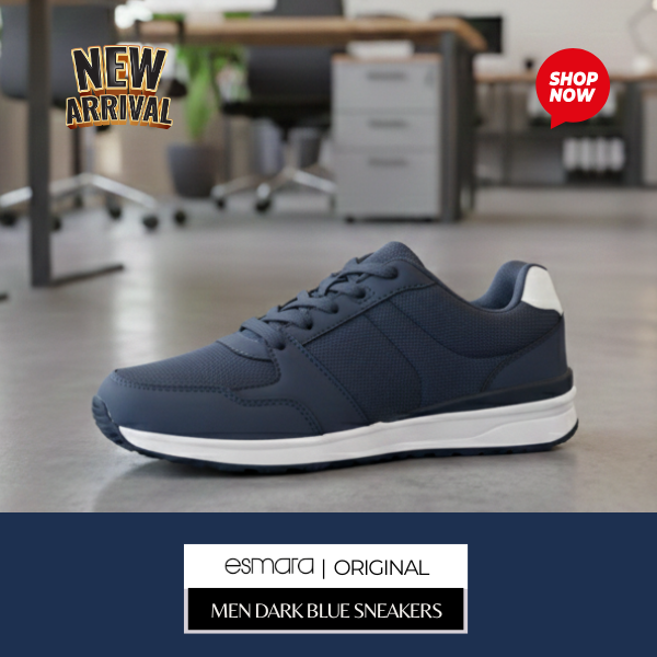 Esmara Men’s Dark Blue Casual Sneakers
