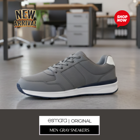 Esmara Men’s Gray Casual Sneakers