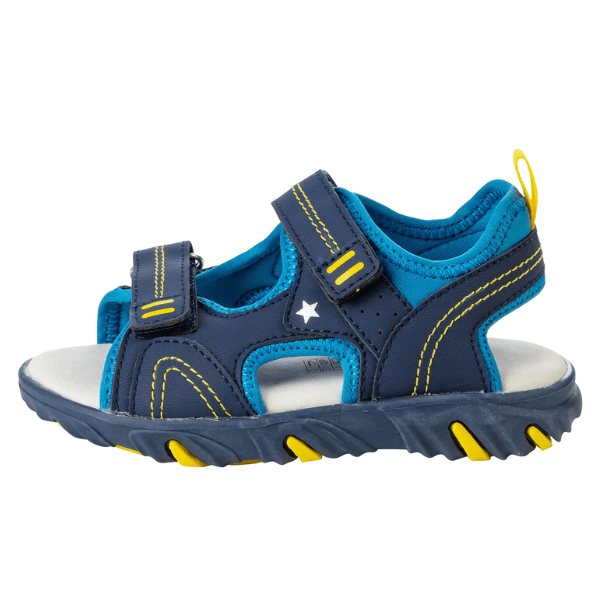 Adventure-Ready Kids’ Sandals – Blue & Yellow - Image 2