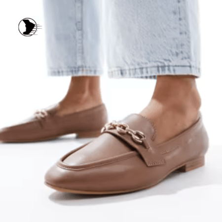 ZARA Women’s Chain Loafers - Brown