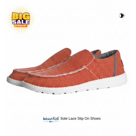 Lightweight Lace Slip on - Orange
