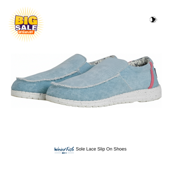 Lightweight Lace Slip on - Sky Blue - Image 2