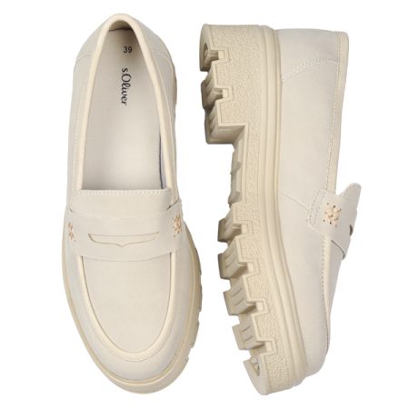 s.Oliver Women’s Chunky Loafers – Beige