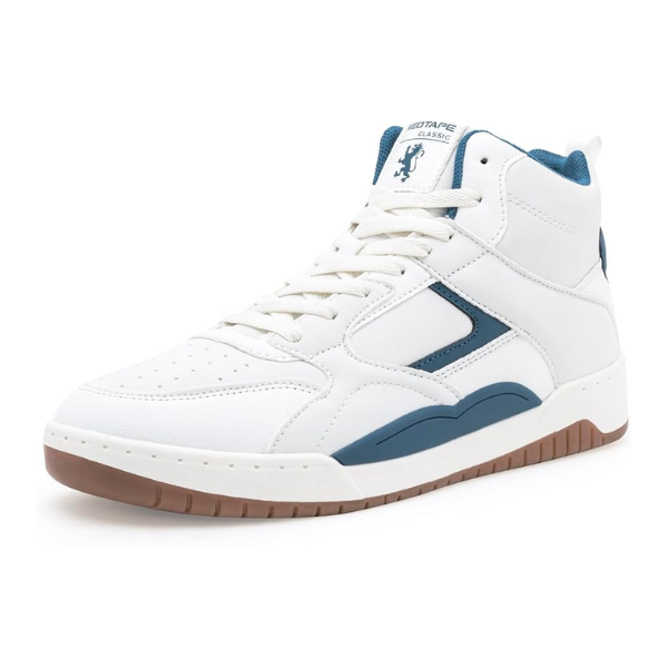 Redtape Highneck Sneakers - White/Blue - Image 3