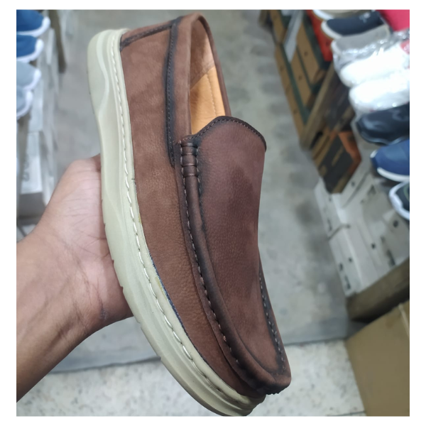 Men’s Classic Leather Comfort Loafer – Chestnut Brown - Image 2