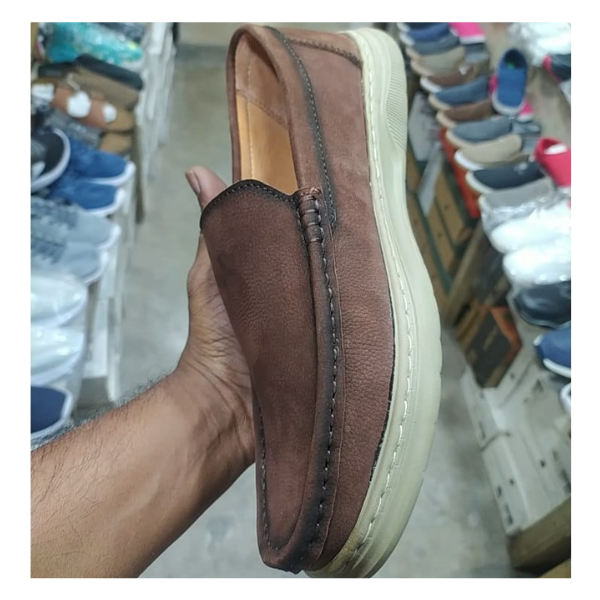 Men’s Classic Leather Comfort Loafer – Chestnut Brown - Image 4