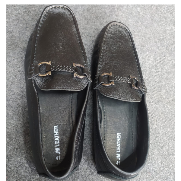 JM Leather Men’s Premium Loafers - Black - Image 2