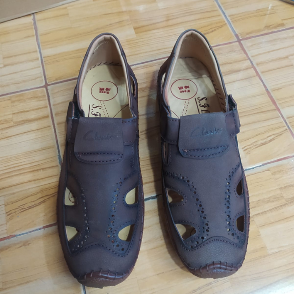 Men’s Brown Leather Open-Side Comfort Loafers - Image 2