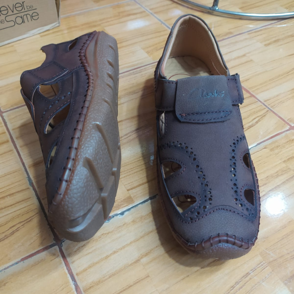 Men’s Brown Leather Open-Side Comfort Loafers - Image 5