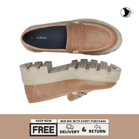 s.Oliver Women’s Chunky Loafers – Brown