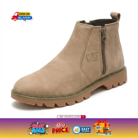 CAT Men's Leather Zip-Up Ankle Boots, Price 2450 Tk with Free delivery.