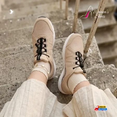 Crivit Women's Lightweight Mesh Athletic Sneakers - Walking, gym workouts, light jogging, or everyday casual wear. Shop now with Free Delivery!