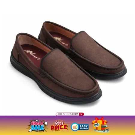 Men’s Premium Coffee Brown Suede Loafers, Shop now with free delivery.