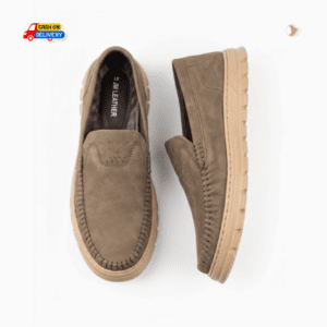 Premium Men’s Genuine Leather Slip-On Loafers, Easy slip-on style with elastic gussets for a secure, flexible fit. Shop now with free delivery.