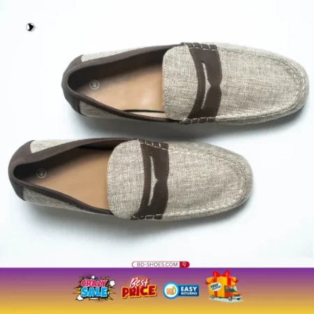 Men’s Casual Canvas Loafer - Brown comfortable and stylish men’s canvas loafers. Designed for modern men who prefer both comfort and simplicity.