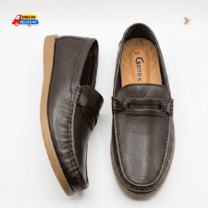 Genex Premium Men’s Genuine Leather Penny Loafers - Versatile enough for smart-casual office wear, semi-formal events, or weekend outings.