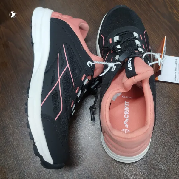 Crivit Women's Lightweight Mesh Athletic Sneakers - Walking, gym workouts, light jogging,running or everyday casual wear. Shop now with Free Delivery!