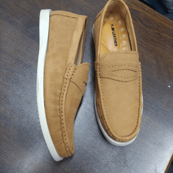 Premium Pebbled Leather Penny Loafers – JM LEATHER - Image 3