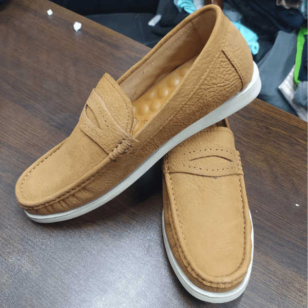 Premium Pebbled Leather Penny Loafers – JM LEATHER - Image 4