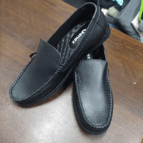 Genex Premium Textured Leather Loafers - Image 4