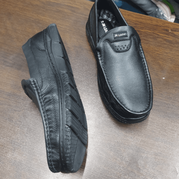 JM LEATHER Premium Men's Loafers - Black - Image 4