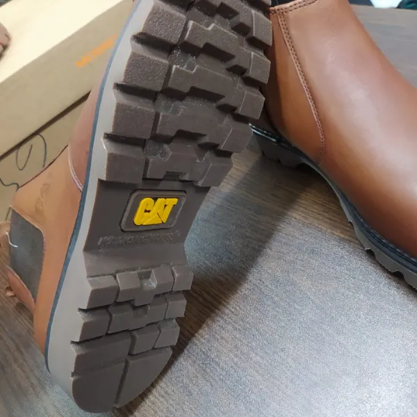 CAT Men's Leather Chelsea Boots - Brown - Image 3